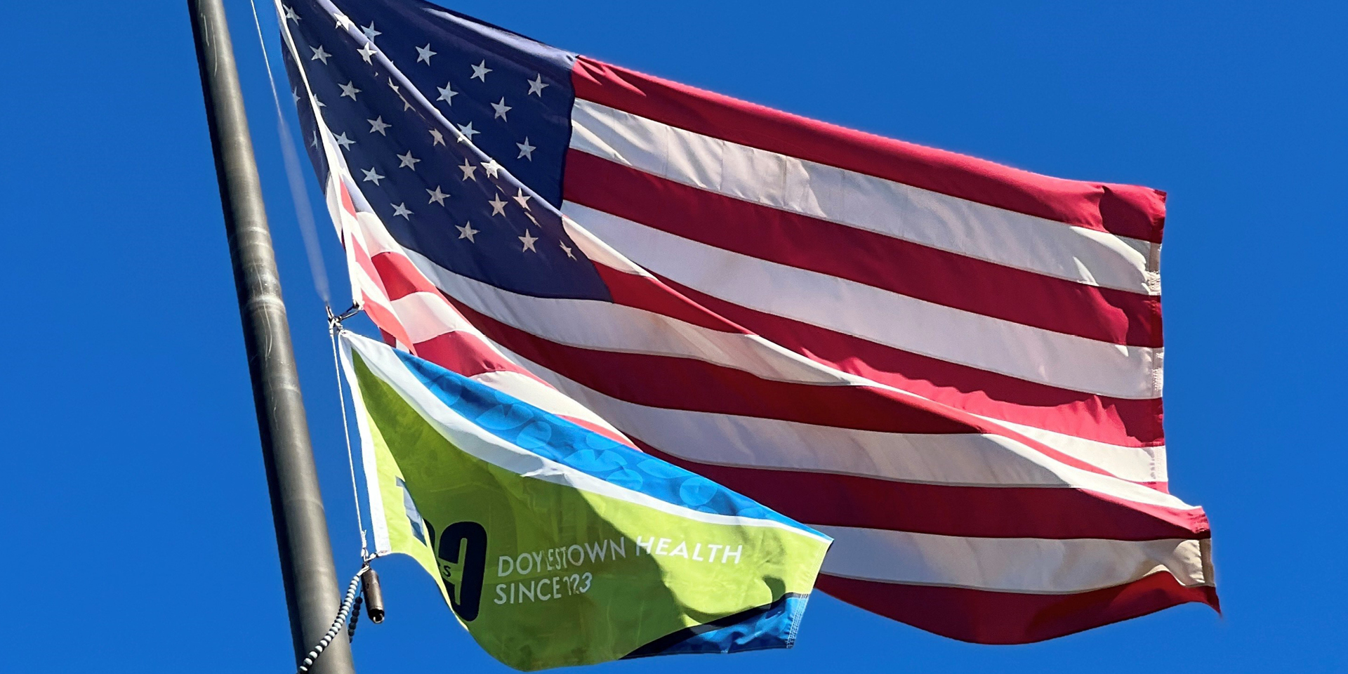American and Founder's Day Flags | Doylestown Health