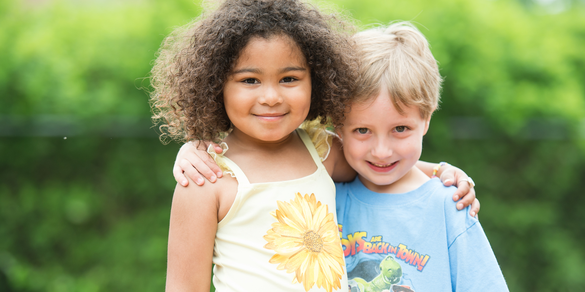 Two children posing for a photo | Doylestown Health