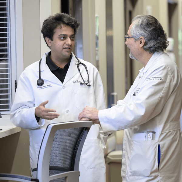 Dr Blore and a Resident | Doylestown Health