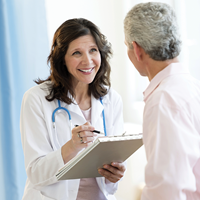Provider asking a patient questions | Doylestown Health