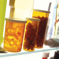 Medication bottles on a shelf | Doylestown Health
